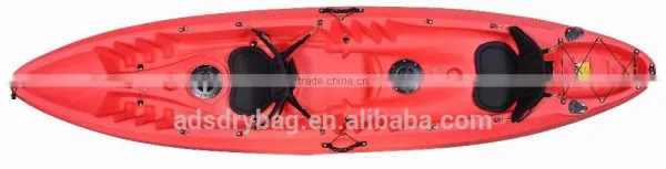 Best Seller High Quality LLDPE Double Sit on Top 2 +1 Seater Pedal Angling Fishing Kayak photo-4