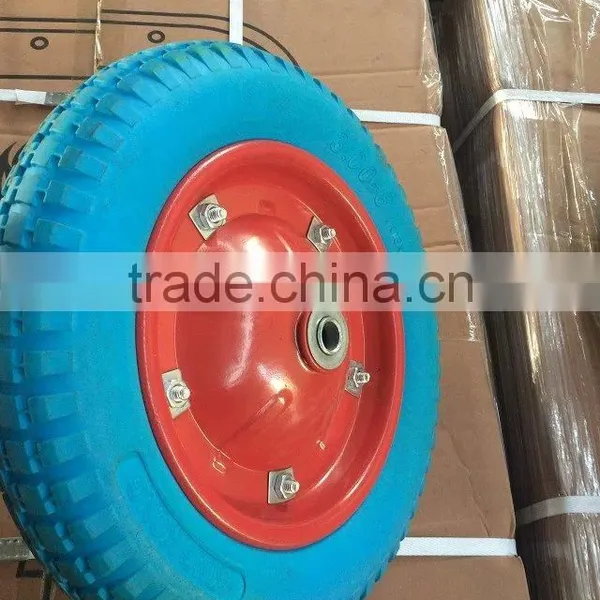 High Quality PU Wheel for Hand Cart 3.00-8 photo-4