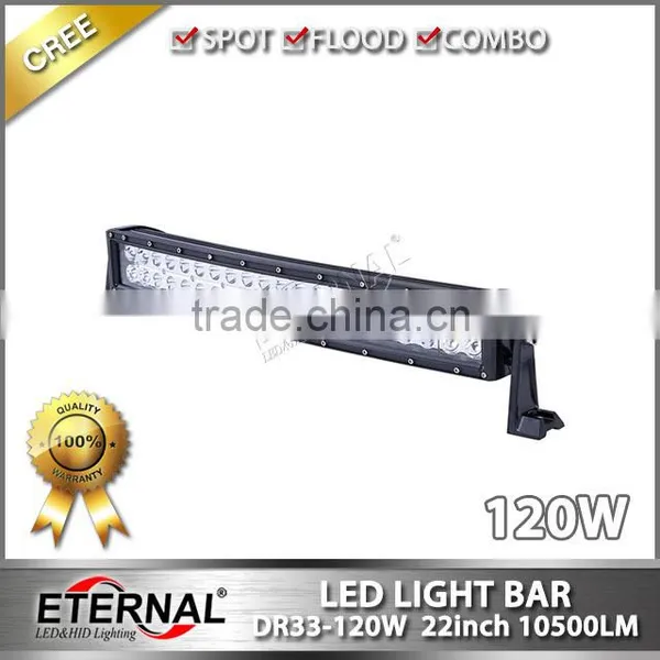22in 120W High Power Offroad Powersports 4WD UTV ATV SUV 4x4 Racing Vehicles Farm Agriculture Equipment Led Light Bar photo-2