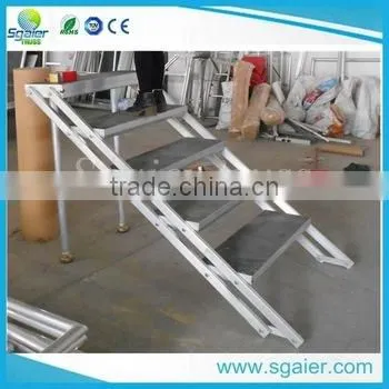 2016 Best Sale Circle Aluminum Glass Stage Transparent Stage photo-5