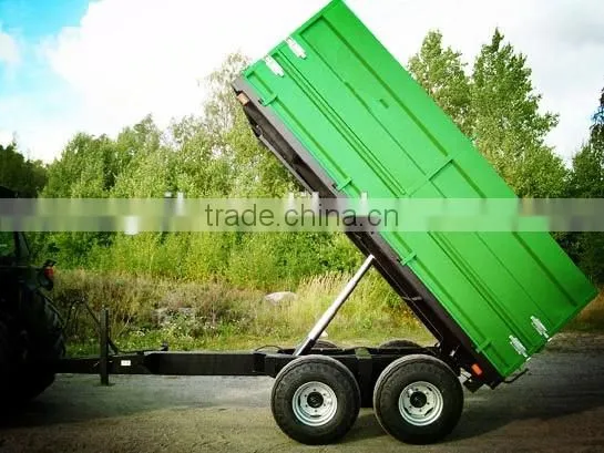 Tractor Hydraulic Farm Tandem Tippping Trailer, Tipping Wagon, Dump Trailer, Dump Wagon 5 Ton, Rear and Side Tipping photo-5