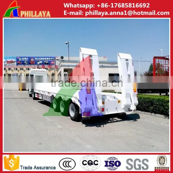 China Manufacturer Hydraulic Drop Deck Low Boy Semi Trailer With Gooseneck photo-3