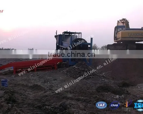 High Recovery River Sand Gold Trommel Wash Plant in Africa photo-3