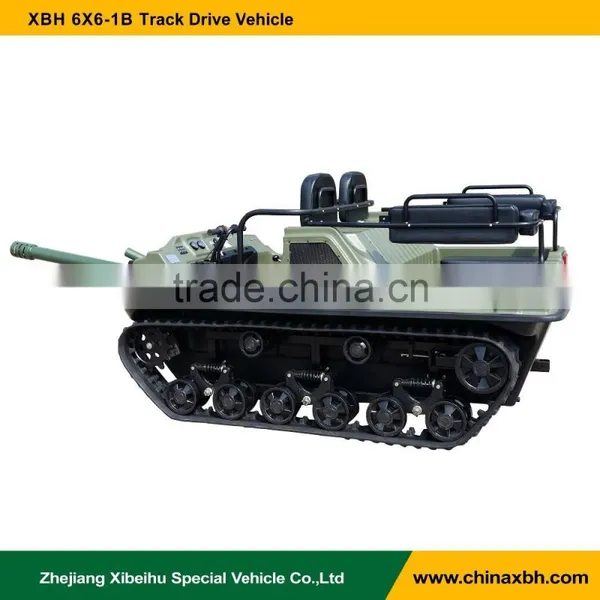 XBH 6X6-1B-2 Amusement Tiny Tank Track Drive Vehicle Entertainment Electronic Simulation Tank ATV photo-2