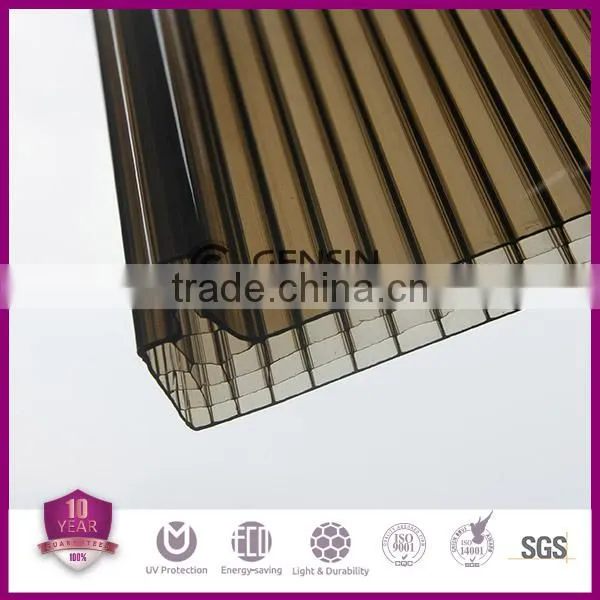 Width 600mm Four Wall U-lock Polycarbonate Sheets/ Multi-wall pc Sheet/polycarbonate Sheet 8mm photo-2