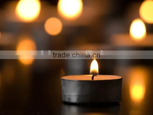 N536 White Color Tea Light Type Tin Candles photo-4