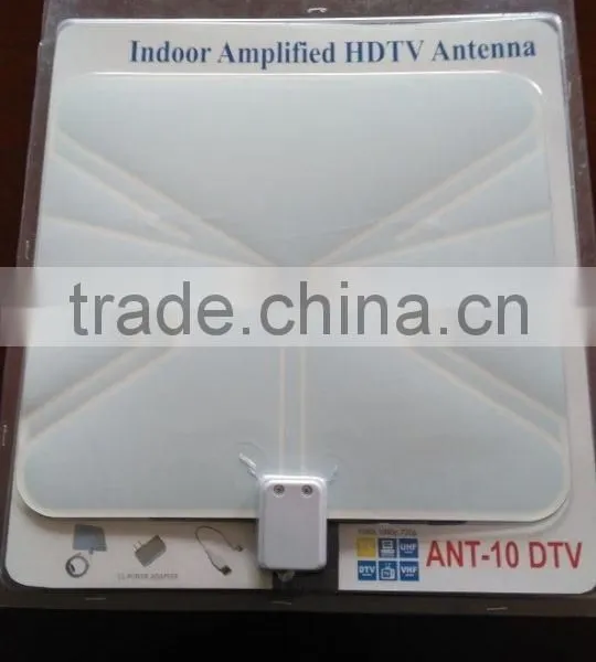2015 Wholesale Amplified Indoor Digital TV Antenna Ultra-thin 50 Miles Range HD High Gain Flat Antenna Amplified TV Antenna photo-3