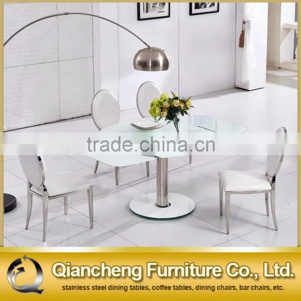 New Model Functional Extendable Dining Table With Stainless Steel Base photo-5