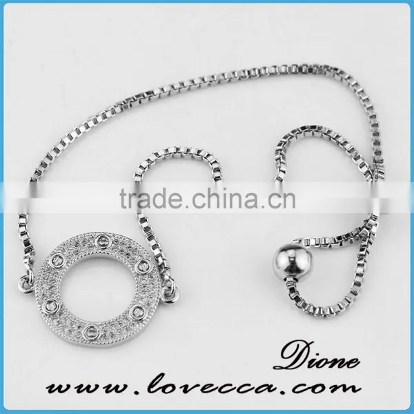 Gift For Her Small CZ Bracelet Tiny Diamond Micro Pave Bracelet photo-5