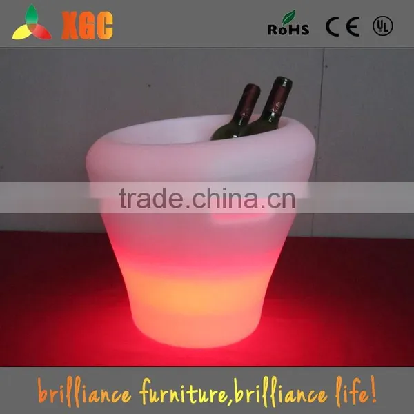 Plastic Led Ice Bucket Color Changing,bars Nightclubs LED Light up Ice Bucket Champagne Beer Bucket photo-4