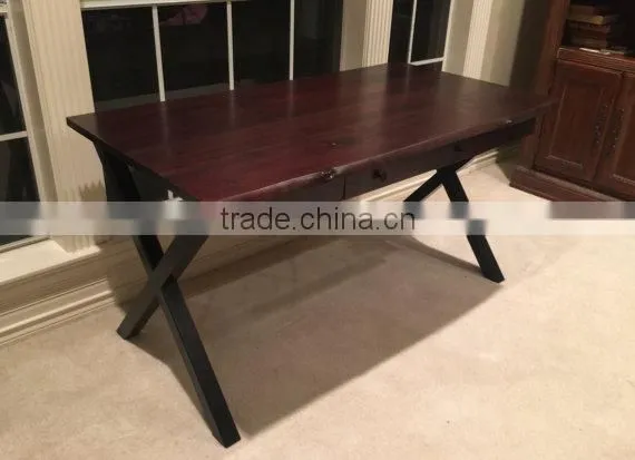 Dining Room Furniture 28 Inch X Shape Matt Silver Finished Iron Table Leg for Wooden Furniture Designs photo-6