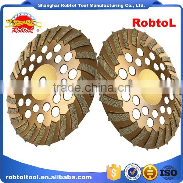 125mm Turbo Row Waved Spiral Diamond Grinding Disc Cup Wheel for Concrete Floor 5" Cutting Tools Abrasive Polishing Grinder photo-4