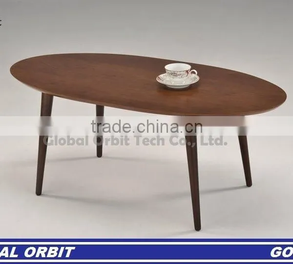 Home Furniture Tempered Glass High Quality Wooden Coffee Table photo-6