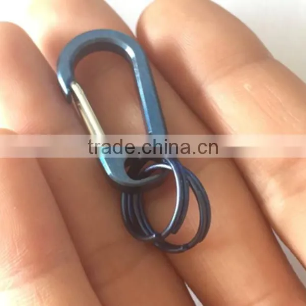 TK-1772 Titanium Alloy Mini Quick Release Snap Hook Keychain Carabiner photo-4