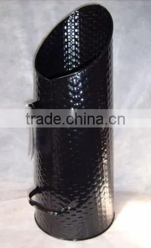 Household Metal Matte Black Coal Buckets photo-6