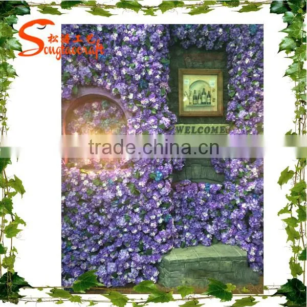 Man-made Flower Wall Wedding Artificial Flowers Wall Backdrop Wedding Flower Wall photo-3