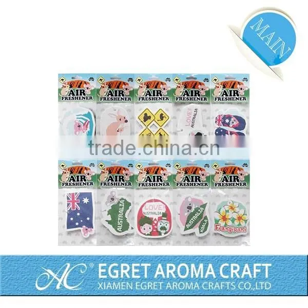 2016 Custom Design and Shape Promotionalcar Paper Cardboard Hemp Paper Air Freshener photo-3