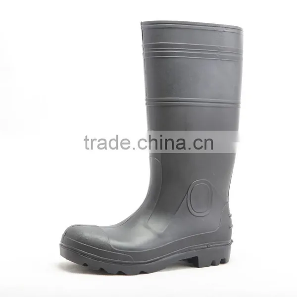 CE EN 20345 S5 Cheap Steel Sole And Toe Cap PVC Safety Work Rain Boots Constuction Industry Safety Boots photo-2