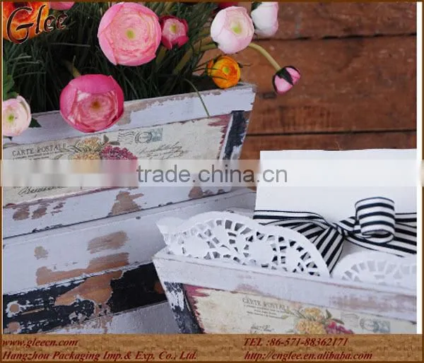 Beauty Antique Flower Market Wooden Crate photo-3