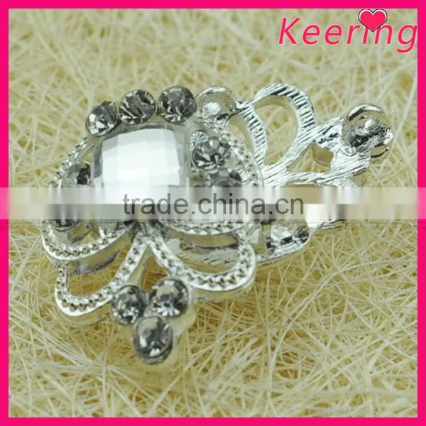 Fashionable Wholesale Crystal Color Rhinestone Metallic Button for Decoration WBK-1500 photo-3