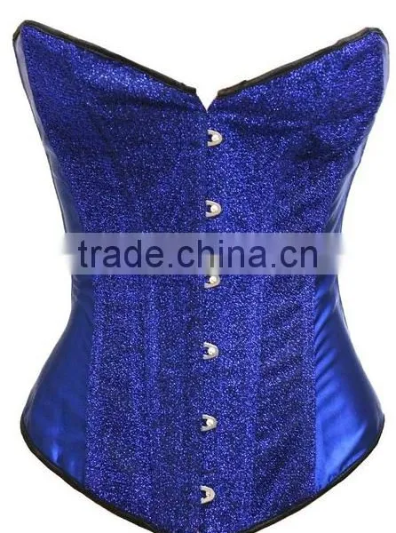 New Feeling Whole Sale Cheap Halloween Hot Sale Mature Women Burlesque Waist Cincher Corset Purple Red Green Golden Blue Color photo-5