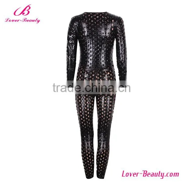 Cheap Sexy Tight Leather Catsuit for Women photo-3