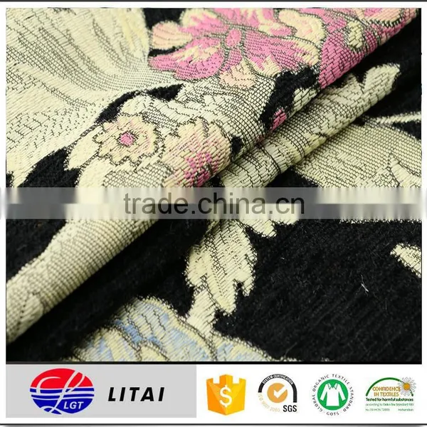 100% Polyester Chenille Jacquard Woven Fabric