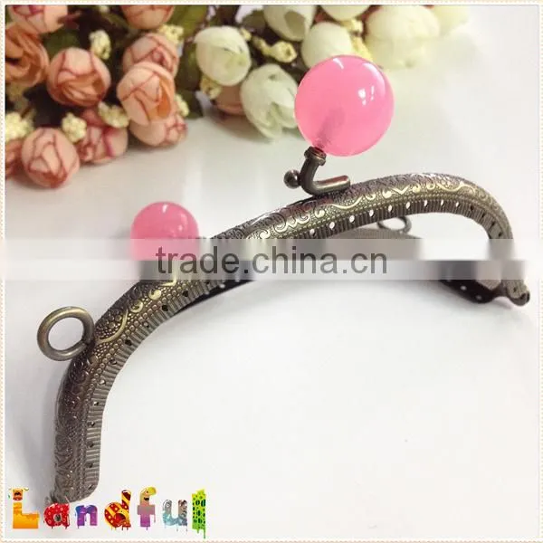 Antique Bronze Yummy Gumball Candy Head DIY Bag Frame Coin Purse Frame photo-4