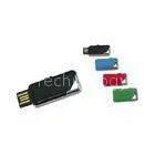 Plastic Slim Encrypted Mini USB 2.0 Flash Drive Promotional