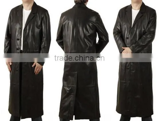 Leather Long Coat photo-4