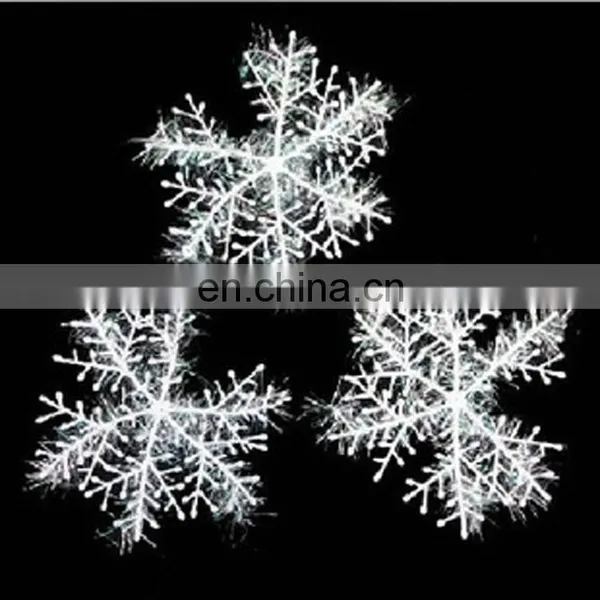 White Snowflake Christmas Ornaments White Glittered Snowflake Decorations - Assorted Sizes Iridescent White Christmas Snowflake photo-4