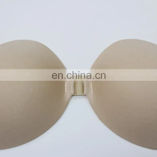 ES6610 Golden Wholesale Fashion Sexy Breathable Invisible Nude Silicone Free Bra for Women photo-4