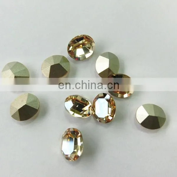 Oval Crystal Fancy Stone Machine Cut Point With the Real Silver photo-4