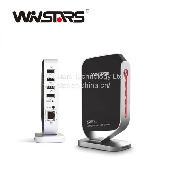 1000Mbps Gigabit Networking USB Printer Share up to 4 USB Devices