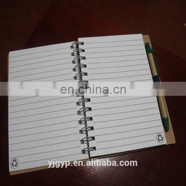 School Stationery Customized Kraft Paper Cover Notebook With Pen photo-2