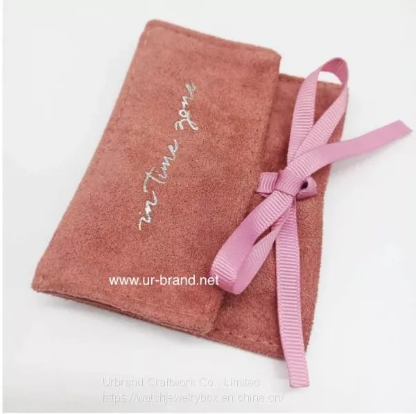 Candy Jewelry Velvet White Drawstring Custom Velvet Gift Bag With Silk Ribbon photo-4