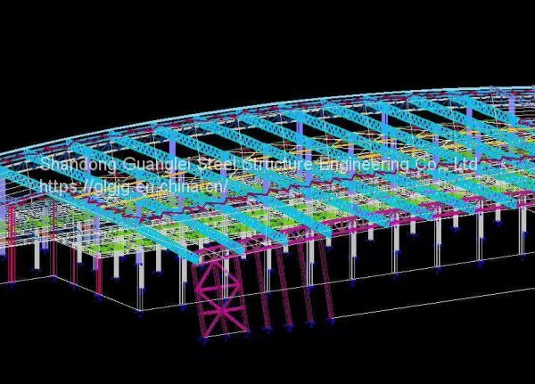 Steel Structure Space Frame Coal Storage Grid Steel Structure Airport