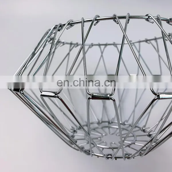 Wholesale Metal Wire Basket Home Decoration Kitchen Chicken Egg Snack Storage Basket Bathroom photo-5
