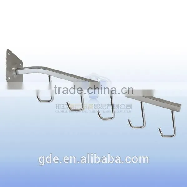 5 Hooks Metal Chrome Slatwall Display Accessories photo-3