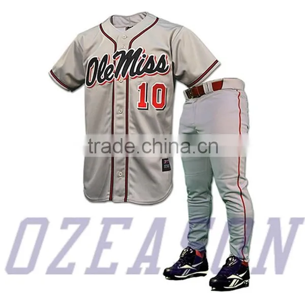 China Wholesale Cheap Sublimated Blank Baseball Jerseys photo-4