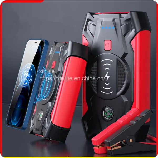 Car Jump Starter 12V Car Battery Emergency Start Power Supply Multifunctional Wireless Charger