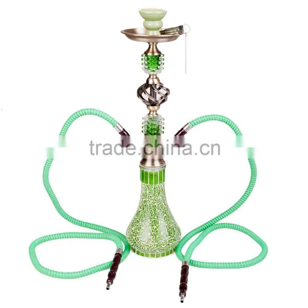 New Design JYH04 Green Glass Hookah Shisha photo-4