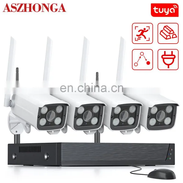 Tuya Smart Home 8CH Wireless 1080P 3MP 5MP NVR Kit Security CCTV WIFI Camera System Outdoor Waterproof Security System photo-2