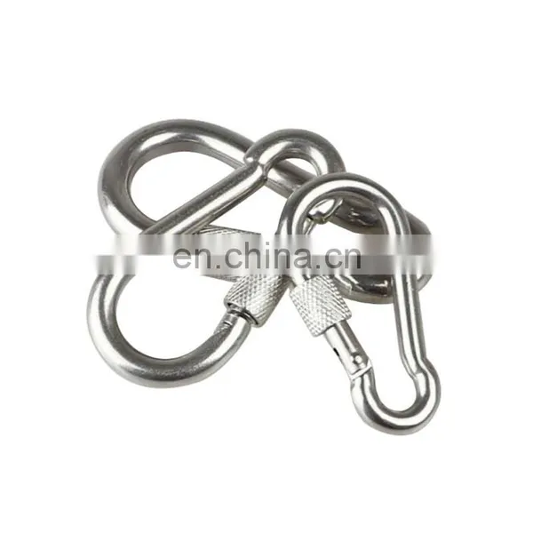 Heavy Duty Zinc Plated Snap Hook Simple Stainless Steel Safety Swivel Carabiner Snap Metal photo-4
