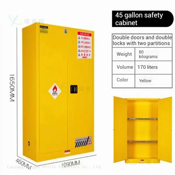 Multi-Color 22 Gal Flammable Cabinet With Recessed Paddle Handle & 3-Point Latch 
