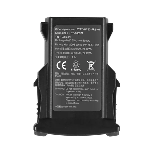 3.6V 6800mAh Li-ion Replacement Barcode Scanner Battery for Zebra MC93 MC9300 MC94 MC9400 BT-000370