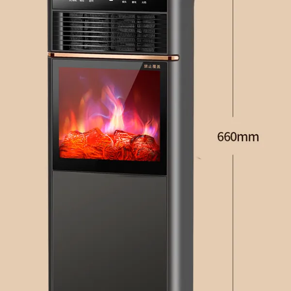 Heater/3D Atomizing Fireplace Warm Air/machine Simulation Flame/steam Humidifier Voice Remote Control Fireplace(Wechat:13510231336） photo-3