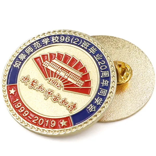 Custom Heart-shaped Charity Badges, OEM Enamel Lapel Pins for Foundation Volunteers photo-5