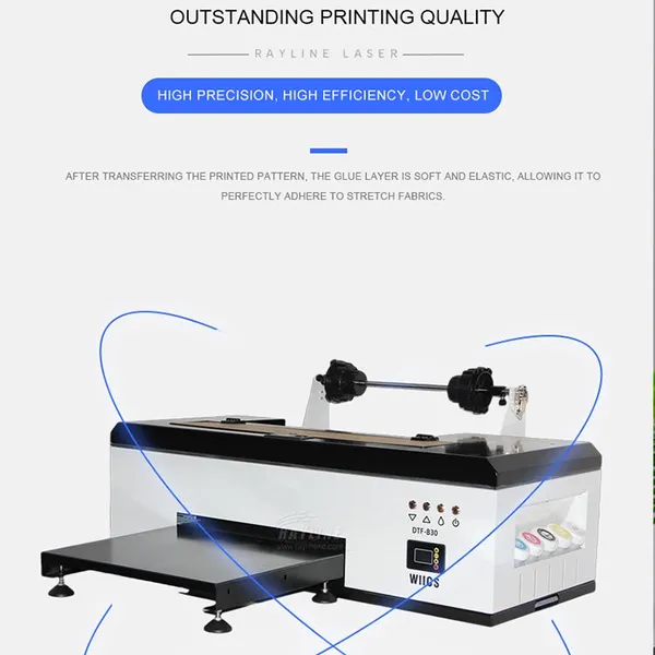 DTF Printer Direct to Film Printing Machine, Desktop DTF Transfer Printer for T Shirt Cotton Polyester Garment Printing photo-3
