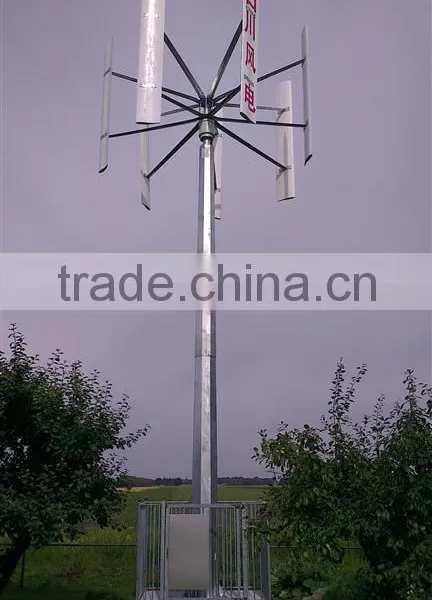 Energy Saving and Non Pollution 10KW VAWT Vertical Axis Wind Turbine photo-2